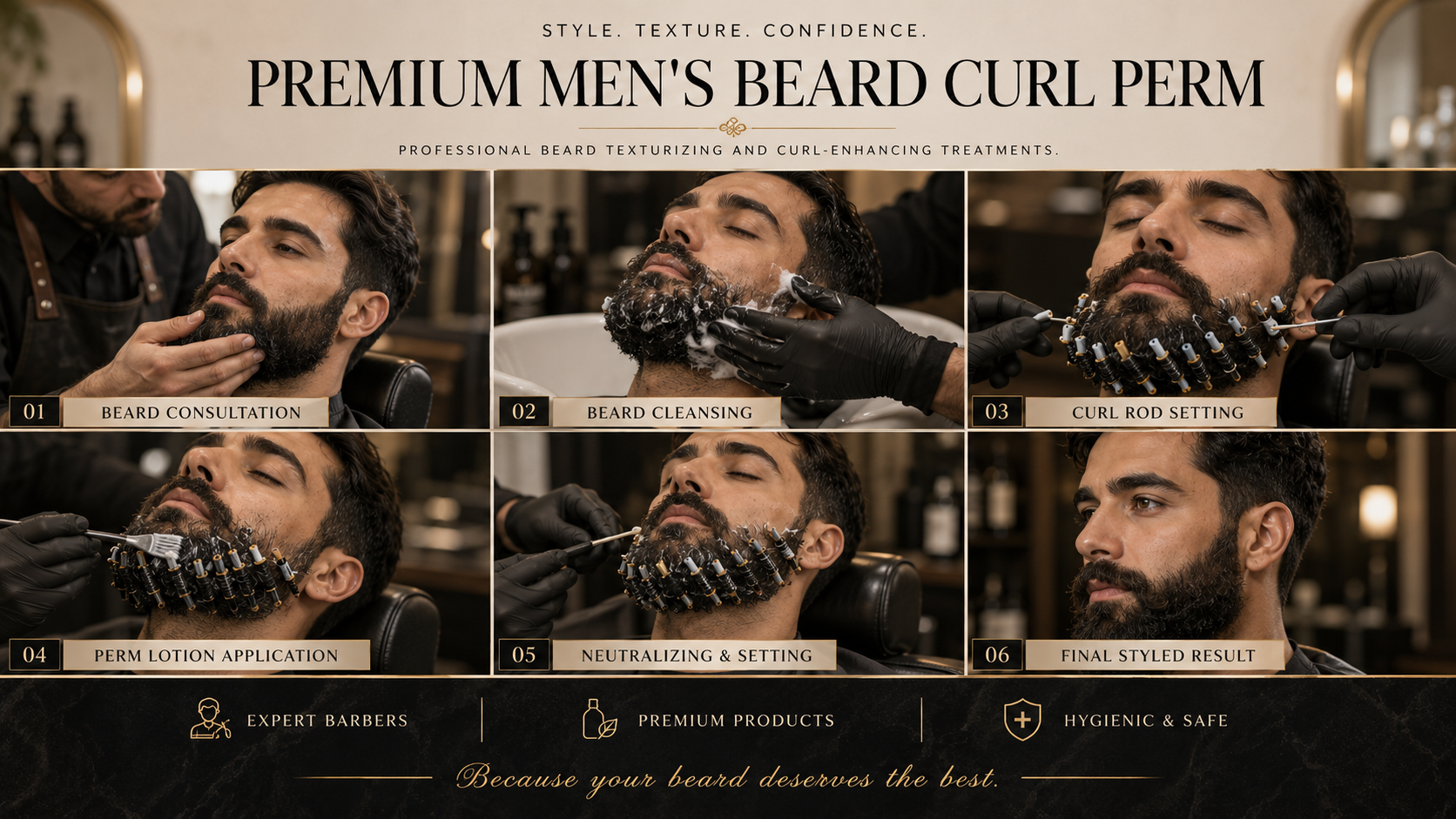 Permanente de Barba Masculina